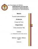 Evidencia Función administrativa II