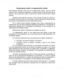 Anteproyecto sobre: La regeneración celular