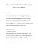 DIETA BALANCEADA Y EJERCICIO DIARIO MEJORA LA VIDA DE PADECIENTES DE DIABETES.