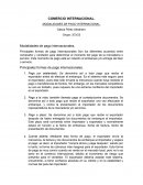 Modalidades de pago internacionales.