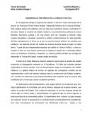 Desarrollo historico de la ciencia politica