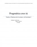 Reseña Teoría y Práctica de la Lectura y la Escritura I