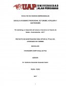 El marketing y el desarrollo del turismo vivencial en el Caserío de Salalá