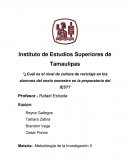 ¿Cuál es el nivel de cultura de reciclaje en los alumnos del sexto semestre en la preparatoria del IEST?