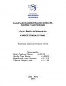 Trabajo de gestion de restaurantes