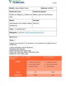 Administración de la Calidad y Mejore de Eficiencia