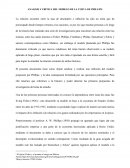 ANALISIS Y CRÍTICA DEL MODELO DE LA CURVA DE PHILLIPS