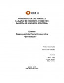 Examen Responsabilidad Social Corporativa. “Serviestado”