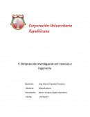 Simposio de investigación en ciencias e ingeniería