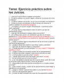 Tarea: Ejercicio práctico sobre los Juicios