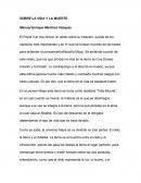 SOBRE LA VIDA Y LA MUERTE