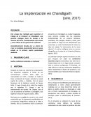 La implantación en Chandigarh