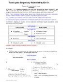 Ensayo sobre Tarea para Empresa y Administración 01