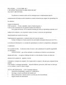 Relatoria SALUDO Y BIENVENIDA