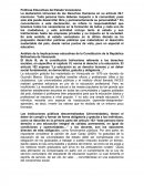 Políticas Educativas del Estado Venezolano