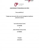 Como se da la Tarea academica