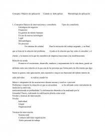 Concepto, Objetivo de aplicación	Cuándo se debe aplicar	Metodología de aplicación. Página 1