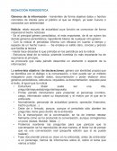 REDACCIÓN PERIODÍSTICA Noticia