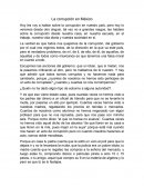 La corrupción en México ¿Quién no ha dado algún tipo de soborno a alguna autoridad?
