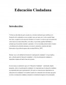EDUCACIÓN CUIDADANA