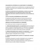 EVALUACION DE LA EFICIENCIA DE LA CAPACITACION Y EL DESARROLLO