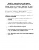 PRESENCIA DE JÓVENES EN LOS MERCADOS LABORALES. PARTICIPACIÓN ECONÓMICA EN ÁREAS MENOS URBANIZADAS