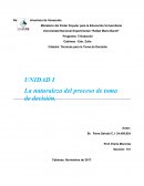 La naturaleza del proceso de toma de decisión