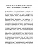 Constitución Política Primer Capitulo