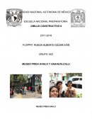 DIBUJO CONSTRUCTIVO II MUSEO FRIDA KAHLO
