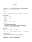 El alumno conocerá la decantación como un método de separación que se basa en las propiedades físicas de sus componentes.