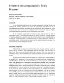 Informe de computación: Brick Breaker