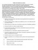 Ensayo sobreb Taller de fundicion