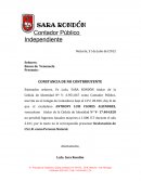 Ejmplo de una Carta de no contribuyente