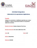 Actividad integradora de matemáticas. Laboratorio de expresiones algebraicas