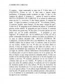 Ejemplo de el Cambio de cabezas