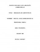 BIOGRAFIA DE ARISTOTELES. CONDORES NO ENTIERRAN TODOS LOS DIAS