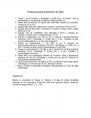 Protocolo para extracción de ADN