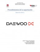 Procedimientos de la capacitación Empresa Dec Chile S.A.