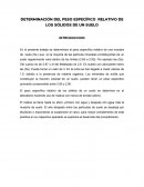 DETERMINACIÓN DEL PESO ESPECÍFICO RELATIVO DE LOS SÓLIDOS DE UN SUELO