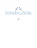 ENSAYO: FUNCIONES MATEMÁTICAS Y TAREA