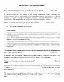 Ejemplo de PROGRAMA 20 NOVIEMBRE