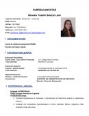 Curriculum Génesis Yoselin Salazar León