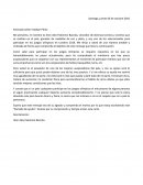 Estimado señor Esteban Pérez: Carta de auspicio