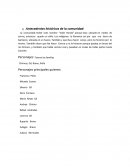 Antecedentes históricos de la comunidad: Trababjo de informatica