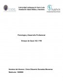 Ensayo psicologia Psicologia y Desarrollo Profesional