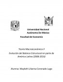 Como se da la Evolución del balance estructural en América Latina