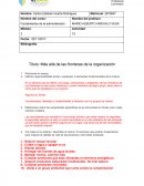 Más allá de las fronteras de la organización