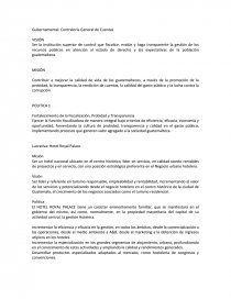Gubernamental: Contraloría General de Cuentas DIAGRAMAS DE DEMING. Página 1