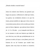 ¿Mundo rebelde o mundo bueno?