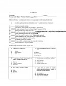 Evaluación de Lectura Libro "El delfín"